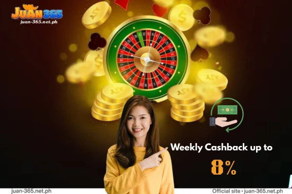 Weekly Cashback up to 8%